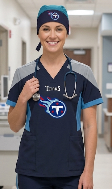TENNESSEE TITANS SCRUB TOP