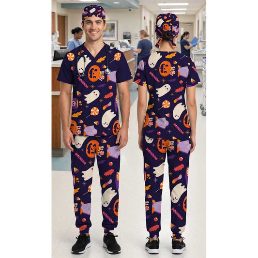 TRICK OR TREAT SCRUB SET