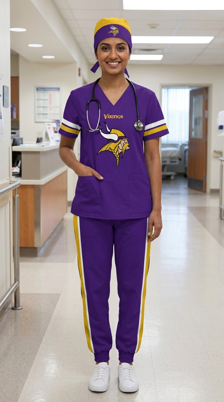 MINNESOTA VIKINGS SCRUB SET