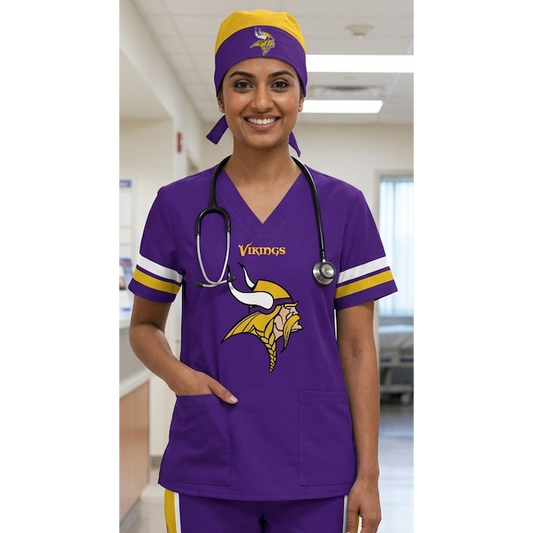MINNESOTA VIKINGS SCRUB TOP