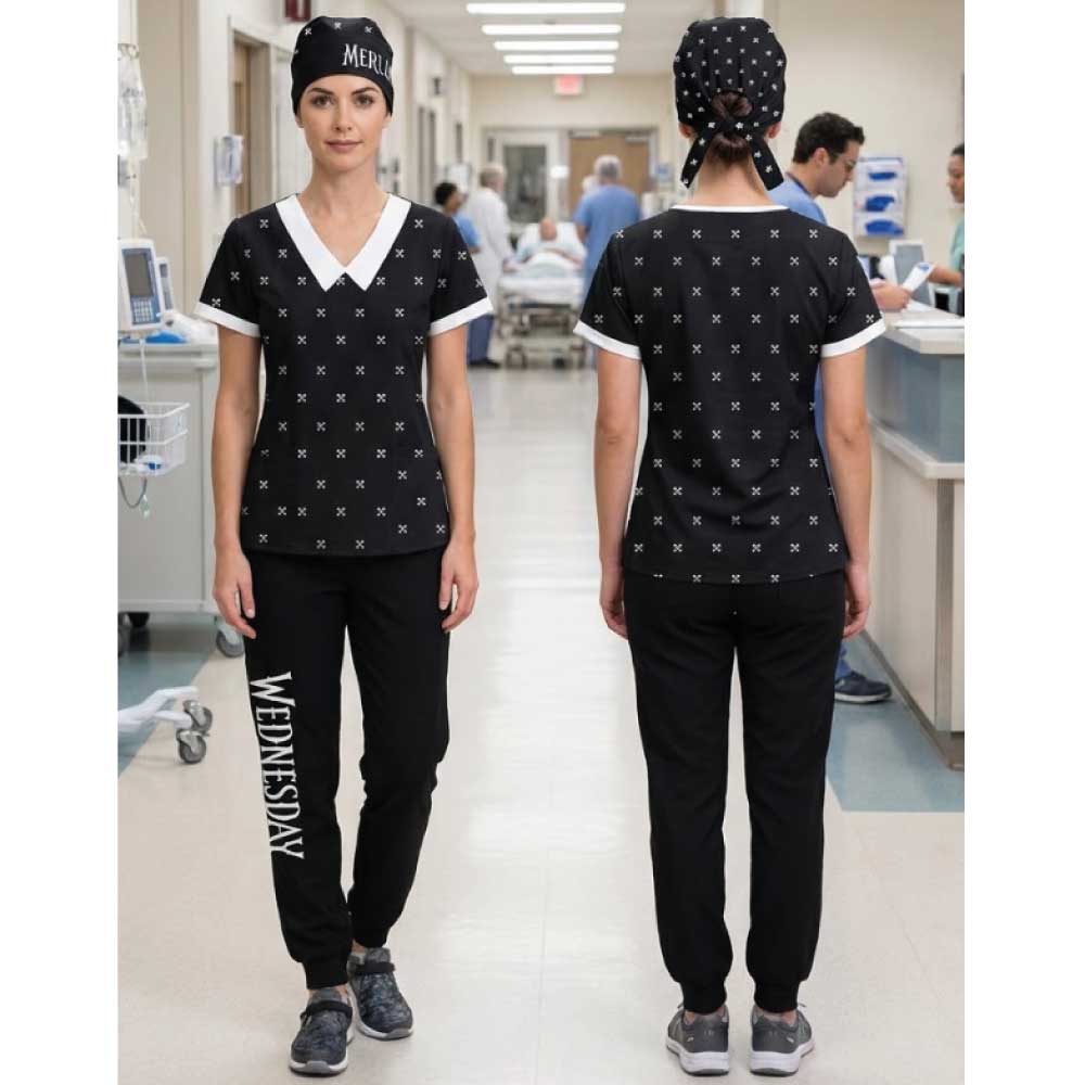 WEDNESDAY OUTFIT SCRUB SET