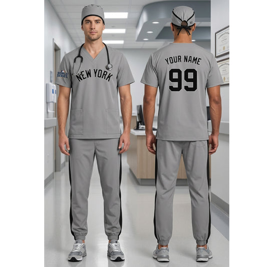 NEW YORK YANKEES GRAY MLB SCRUB SET