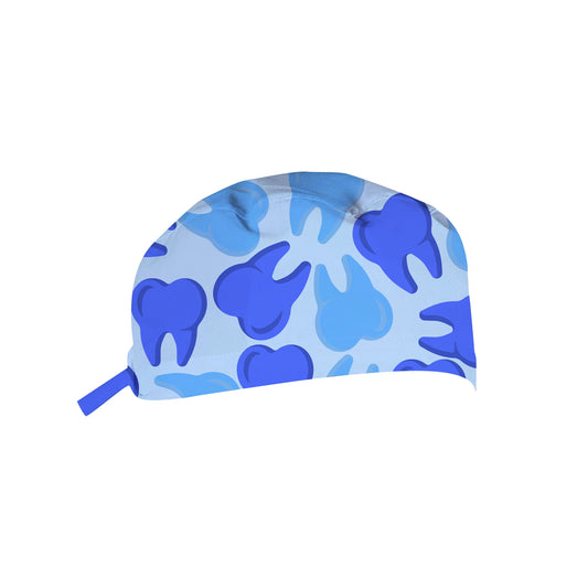TEETH - MOLARS BLUE SCRUB CAP