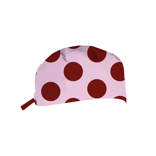 RED DOTS SCRUB CAP