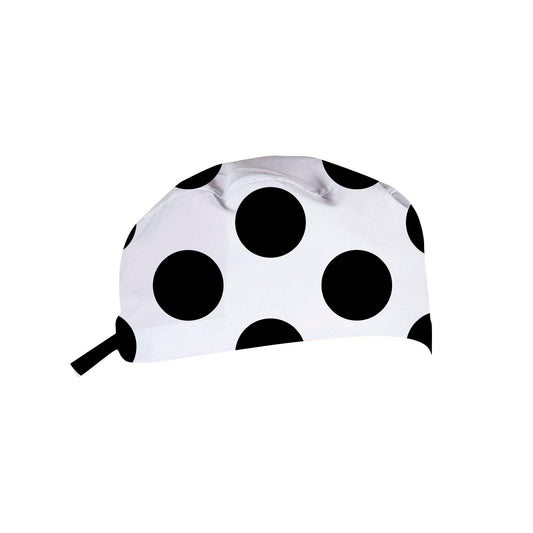 BLACK DOTS SCRUB CAP
